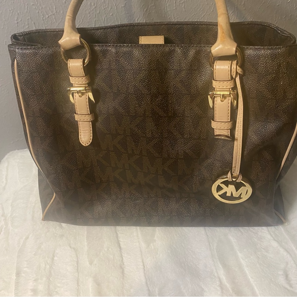 Michael Kors brown signature bag